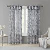 Printed Floral Twist Tab Top Voile Sheer Curtain(Only 1 Pc Panel)