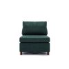 Middle Module Fabric Linen for Modular Sofa Sectional Sofa Couch Accent Armless Chair, Cushion Covers Non-Removable and Non-Washable,Green