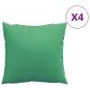 Throw Pillows 4 pcs Green 23.6"x23.6" Fabric