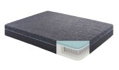 11-inch Eastern King Bed Mattress Gel-Infused Memory Foam Hybrid Mattress, Dark Gray, Mattress in a Box