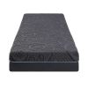 8" Twin Size Bed Mattress Gel-Infused Memory Foam Hybrid Mattress, Dark Gray, Mattress in a Box, Firm Comfort Mattress