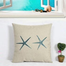 Coastal Charm Cushion Covers (Style: Coral Leaf)