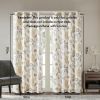 Jacquard Printed Room Darkening Curtain Panel(Only 1 Pc Panel